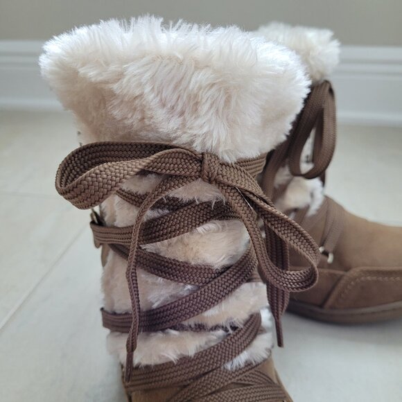 G by GUESS Women's Brown Sueded Lace-Up Boots Size 7.5 - Picture 10 of 14